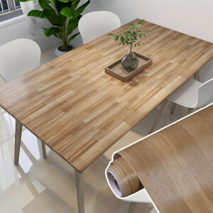 壁紙 壁紙シール ステッカー リメイクシート 木目シール 木目調 60cmx3m 自粘着 はがせる 防水 防油 防汚 耐熱 食器棚 戸棚 装飾フィルム 家具補修シート 無地(木色,60x300CM)