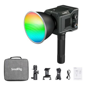 SmallRig RC 60C RGB LED �r�f�I���C�g 2500K-10000K �F���x PD �}���[�d�Ή� �蓮����уA�v������ �ړ����̎B�e�ɍœK�A12 ��ނ̃��C�g���ʁA�p���[�o���N �N�����v �G�f�B�V���� 4810