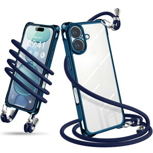 Wodiguson �p�� iPhone 17 �P�[�X �V�����_�[ �N���A �J�o�[ ���|�� �΂߂��� ��|���P�[�X �ϏՌ� ���� TPU ���^ �y�� �g�уP�[�X �R�t�� �l�b�N�X�g���b�v ���������\ ���O���\ �����h