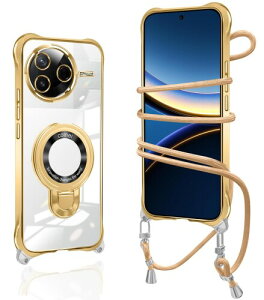 Xiaomi POCO F7 Pro �P�[�X �N���A �V�����_�[ ���� Redmi K80 �J�o�[ �����O�t�� poco f7 pro�J�o�[ �X�^���h�@�\ �}�O�l�b�g���� �ϏՌ� �ČR�K�i �R�t�� �΂߂��� �D��X�g���b�v�t�� �l�b�N�X�g