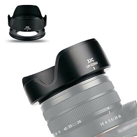 JJC 可逆式 レンズフード + アタブターリンク ソニー ZV-E1 と Sony FE 28-60mm F4-5.6 (SEL2860) レンズ 対応 Alpha A7C と Sony E PZ 16-50mm F3.5-5.6 OSS (SELP1650) レンズ対応 ZV-E10 A6000 A6100 A6300 A6400 などカメラ