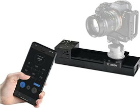 YC Onion電動スライダー カメラ スライダー 26cmカメラ レール アプリコントロール付き、YC Onionンヘッドと互換性のある3軸スライダーレールトラック、DSLRカメラビデオVlog電話GoProの (black)