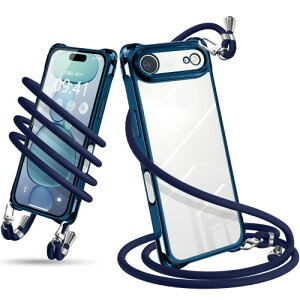Wodiguson �p�� iPhone Air �P�[�X �V�����_�[ �N���A �J�o�[ ���|�� �΂߂��� ��|���P�[�X �ϏՌ� ���� TPU ���^ �y�� �g�уP�[�X �R�t�� �l�b�N�X�g���b�v ���������\ ���O���\ �����h