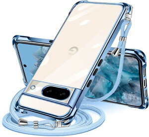 NISIILNG Pixel 8A �p �P�[�X �N���A �V�����_�[ pixel8a �p �X�}�z�P�[�X �s�N�Z�� 8a �J�o�[ ���|�� �΂߂��� ��|���P�[�X ���� ���^ �y�� TPU �R�t�� �΂߂��� �D��X�g���b�v�t�� �l�b�N�X�g