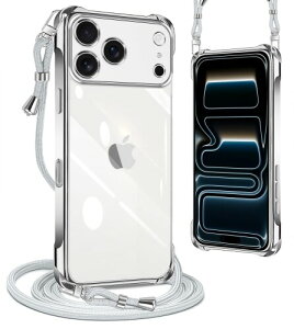 PAILAIMEN iphone 17 pro max �p�� �P�[�X 2025�N���� �N���A �l�b�N �V�����_�[ ��phone 17 pro max �P�[�X �ϏՌ� �X�g���b�v�t�� �A�C�t�H��17 pro max �J�o�[ ���� TPU �X�}�z �V���R�� �J�o�[ �R�t�� ��