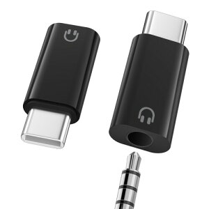 MoKo USB C to 3.5mm �C���z���W���b�N �ϊ��A�_�v�^�[ 3.5mm 4�� 3�� Type C �C���z��/�w�b�h�Z�b�g�ϊ��A�_�v�^ DAC�`�b�v���� ���y/���ʒ���/�ʘb �C�����C���R���g���[���Ή� iPhoneAir/17/17e/17Pro/1