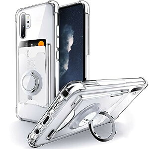 SHIELDS UP �݊��� Galaxy Note 10 Plus�p �P�[�X SC-01M SCV45 �P�[�X �J�[�h���[ �w�ʃ|�P�b�g �����O�t�� �X�^���h�@�\ �ϏՌ� ���� TPU �J�o�[ �M�����N�V�[�m�[�g10�v���X �p�X�}�z�P�[�X - �N���A