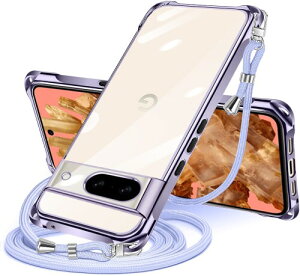 NISIILNG Pixel 8A �p �P�[�X �N���A �V�����_�[ pixel8a �p �X�}�z�P�[�X �s�N�Z�� 8a �J�o�[ ���|�� �΂߂��� ��|���P�[�X ���� ���^ �y�� TPU �R�t�� �΂߂��� �D��X�g���b�v�t�� �l�b�N�X�g