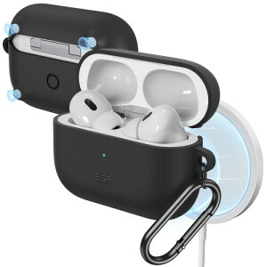 ESR AirPods Pro2 P[X MagSafe Ή AirPods Pro 2/1 (2023/2022/2019)p HaloLock Jrit CX[dΉ LEDCg ϏՌ ubN Bounce Series
