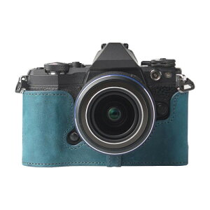 OLYMPUS OM-D E-M5 Mark II ��p ���� ���v �o�b�O�J�o�[ �{�f�B�P�[�X (Crazy Horse Blue)