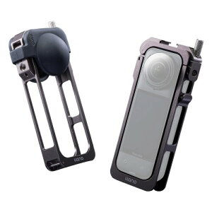 LLANO Insta360 X5�p �J�����P�[�W �A���~������ ���@�\�g���t���[�� �ی�P�[�X �y��65g �c���B�e�Ή� 1/4�l�W���E�R�[���h�V���[�EGoPro���C�}�E���g�Ή�