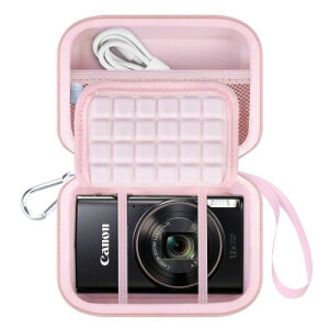 Lacdo �J�����L�������O�P�[�X �̂��߂� Canon IXY 650/210/200/180/190/640�ASony Cyber-Shot DSC-W830/WX350/WX500/W810/W800 �f�W�^���J�����A�n�[�hEVA���ی�J�������[�g���x���o�b�O�A�s���N