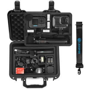 Lekufee Gopro Hero 13�h���n�[�h�P�[�X Gopro Hero 12/Hero 11/Hero 10/Hero 9/Hero 8/Gopro Media Mod/Volta/Creator Edition/�A�N�V�����J��������т��̑��̃A�N�Z�T���[�ɑΉ� (�P�[�X�̂�)