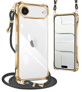 PAILAIMEN iphone air �p�� �P�[�X 2025�N���� �N���A �l�b�N �V�����_�[ ��phone air �P�[�X �ϏՌ� �X�g���b�v�t�� �A�C�t�H��air �J�o�[ ���� TPU ���^ �y�� �X�}�z �V���R�� �J�o�[ �R�t�� �΂߂�