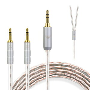 okcsc JBX �w�b�h�z���P�[�u�� ���[2.5mm ���P�[�u�� �C���z���E�w�b�h�z���p Sol Republic�p V8�EV10�E V12�EX3�ɓK�� OFC 4�c ����2.0m 3.5mm