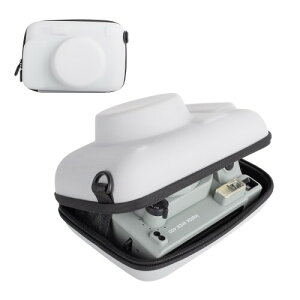 kinokoo�`�F�L�P�[�X�AFujifilm instax wide 400/instax wide 300/instax wide 210/lomo �J�����P�[�X �x�m�t�B�����`�F�L EVA�J�����P�[�X �J�����o�b�O �S�ʕی� PU���U�[ �X�g���b�v�t��(�O���[)