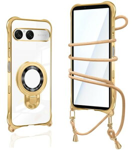 Sony Xperia 10 VII �P�[�X �N���A �V�����_�[ ���� �G�N�X�y���A10 vii �J�o�[ �����O�t�� xperia 10vii�J�o�[ �X�^���h�@�\ �}�O�l�b�g���� �ϏՌ� �ČR�K�i �R�t�� �΂߂��� �D��X�g���b�v�t��