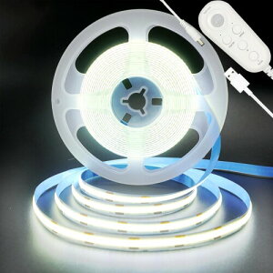 クリアヒル(Clearhill)人感 LEDテープライト ストリップ ライト 明暗 センサー付き 柔軟 5M 昼白色 6500K 強力 幅8mm LED320個/M USB給電式 非防水IP20 5V クローゼット 寝室 キャビネット 玄関 店