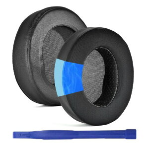 Adhiper �����p�C���[�p�b�h Audio-Technica ATH M50X / M40X / M30X Steelseries Arctis 5/7/9/Pro Cloud 2/Flight/Stinger Stealth 420X/500 Sony MDR-7506/V6/V7 �w�b�h�t�H���ɑΉ� (�u���b�N/�W�F��)