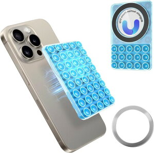 シリコン吸盤フォンケース マグネット 吸盤式スマホスタンド ハンズフリー ポータブル 磁気吸着マウント Magsafe用 携帯電話ホルダー 鏡 キッチン 浴室スマホホルダー iPhone&Androidに対応