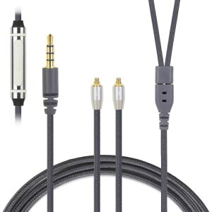 3APLUS HBC13 ���P�[�u�� IE900�p �C���z���P�[�u�� �}�C�N�t�� 3.5mm�ڑ� 4�c �����xOFC�⃁�b�L SENN?HEISER(�[���n�C�U�[)�ɓK������ IE300/IE600/IE900�C���z���ɑΉ� 3.5mm�}�C�N �X�g���[�g�^ 120cm