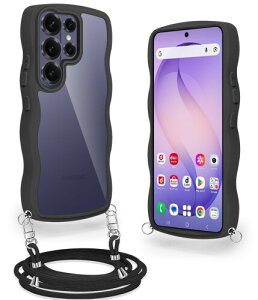Meiping For Samsung Galaxy S26 Ultra �p �P�[�X �N���A �V�����_�[ �X�g���b�v�t�� SC-53G �J�o�[ ���� �ϏՌ� �M�����N�V�[S26 Ultra �X�}�z�P�[�X ���|�� �΂߂��� �R�t�� ��|���P�[�X ���������\