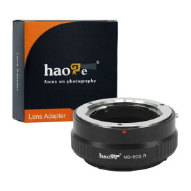 Haoge マニュアルレンズマウントアダプター Minolta MDレンズからCanon EOS RなどのCanon RFマウントR5 R6カメラ用