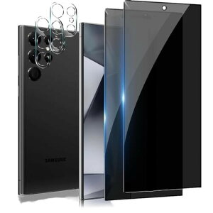 Galaxy S24 Ultra KXtB (2) + JtB(2) MNV[S24 Ultra `h~KX vCoV[ی wFؑΉ Ɏq CA[  \tȒP SʕیtB