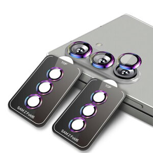 Galaxy Z Fold 6 カメラフィルム ギャラクシーZ Fold 6 SC-55E 用 カメラ保護フィルム レンズ 保護カバー 耐衝撃 独立型 露出オーバー防止 全面保護 高透過率レンズ保護フィルム (2枚セット) (多