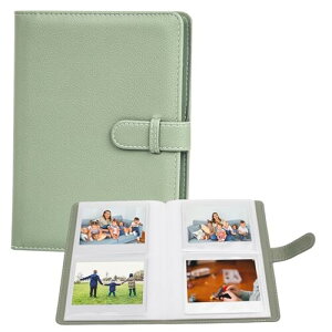VOVMOEYA 80枚フォトアルバム For Fujifilm instax wide 400/300/210 ポラロイドインスタントカメラ用、チェキアルバム ミニ 3.5x4.5インチサイズ 20ページ 80枚収容 軽い チェキワイド ポケットフォトア