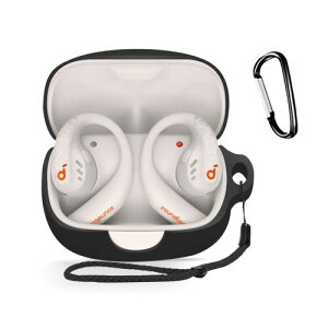 Anker Soundcore AeroFit Pro �p �P�[�X �S�ʕی�J�o�[ �V���R���P�[�X �J���r�i�t�� �ϏՌ� �h�� �h�o �����[�d�\ �S�ʕی� �L�Y�h�~ Anker Soundcore AeroFit Pro �Ή��C���C���[�w�b�h�z���p�w�b