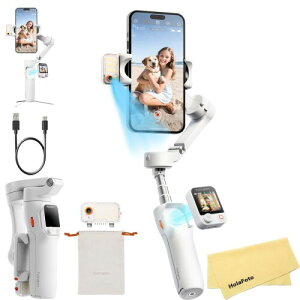 Hohem V3 Ultra �W���o���X�^�r���C�U�[ iPhone Android �X�}�[�g�t�H���p AI�g���b�L���O�A�����������b�h���O�r�A�t�B�����C�g�A���O���\�ȃ^�b�`�X�N���[�������R���t�� YouTube TikTok�p (