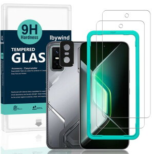 Ibywind �Ή� Infinix GT 30/30 Pro 5G �K���X�t�B���� 2 ���ی�t�B���� �K�C�h�g�t�� �����Y�J�o�[�i1���j���菝�h�~�ϏՌ��d�x 9H�����K���X�t�B����