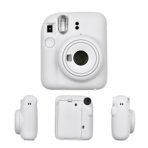 HIYQIN �V���J�Q���J�����X���[�u�p��Fujifilm Instax Mini 12, mini 12 �ی�J�����P�[�X�i�z���C�g�j