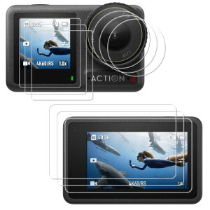 Bigqin DJI Osmo Action 4 �Ή� �����K���X�t�B����9H�d�x �ϏՌ� �����x�^�b�` �����z�� �C�A�[�� �����ߗ� �ȒP�ɑ����ی�t�B����