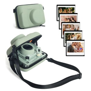 hiyqin�`�F�L�P�[�X�AFujifilm instax wide 400/300/210�Alomo �p�J�����P�[�X �x�m�t�B�����`�F�L EVA�J�����P�[�X �`�F�L�J�����o�b�O �S�ʕی� PU���U�[ �V�����_�[�X�g���b�v�t�� �t�H�g�t���[��