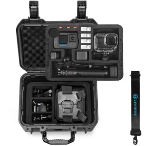 Lekufee Gopro Hero 12 �h���n�[�h�P�[�X - Gopro Hero 13,Gopro Hero 12,Hero 11,Hero 10,Hero 9,Hero 8/Gopro Volta/Media Mod/Creator Edition/�h���A�N�V�����J��������уA�N�Z�T���[�ɑΉ��i�P�[�X�̂݁j�i�V�����_�[
