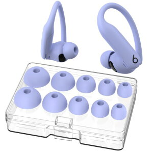 AhaStyle Beats Powerbeats Pro 2 (2025) �p�C���[�`�b�v�i���[�{�b�N�X�t���j(�[�d�P�[�X�Ɏ��[�\) XS/S/M/L/XL 5�T�C�Y�Z�b�g �V���R���������p�C���[�`�b�v�iBeats Powerbeats Pro 2 �I���W�i���T�E���h