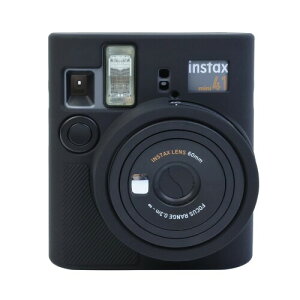 SIUTATDSH �J�����J�o�[ �V���R���P�[�X �K�p Fujifilm Fuji �x�m�t�B���� instax mini 41 �V���R���J�o�[ �J�����P�[�X �B�e�P�[�X ���C�i�[�P�[�X �ϏՌ��E�֌g (�u���b�N)
