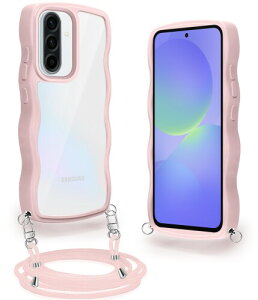 Galaxy A36/A56 5G �p �P�[�X �N���A SC-54F �p �J�o�[ �V�����_�[ �X�g���b�v�t�� �M�����N�V�[A36/A56 �p �X�}�z�P�[�X �ϏՌ� ���� ���|�� �΂߂��� �R�t�� ��|���P�[�X ���������\ ���O��
