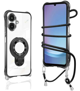 Galaxy A25 5G �P�[�X �N���A �V�����_�[ ���� �M�����N�V�[a25 �P�[�X �����O�t�� SC-53F SCG33 �J�o�[ �X�^���h�@�\ �}�O�l�b�g���� �ϏՌ� �ČR�K�i �R�t�� �΂߂��� �D��X�g���b�v�t�� �l�b