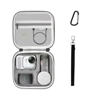 For Insta360 GO Ultra �p �J�����o�b�O �S�ʕی���[�P�[�X �ϏՌ� �R���p�N�g�݌v �g�ѕ֗�Insta360 GO Ultra �p ��p�ی�J�o�[ ���[�P�[�X(�O���[�ł�)