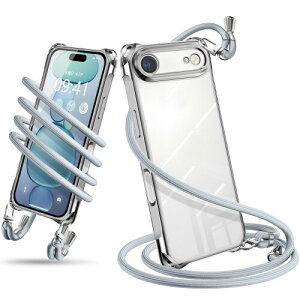 Wodiguson �p�� iPhone Air �P�[�X �V�����_�[ �N���A �J�o�[ ���|�� �΂߂��� ��|���P�[�X �ϏՌ� ���� TPU ���^ �y�� �g�уP�[�X �R�t�� �l�b�N�X�g���b�v ���������\ ���O���\ �����h
