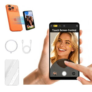 Shimbol CP5 Ultra�A5�C���` 1080P �t���^�b�`HD �d�bVlog���B�胂�j�^�[��� iPhone��Android�Ή� - ���C�����X�^��ABluetooth�����R���A���o�[�X�R���g���[���ATikTok HD���C�u�z�M�p���A�~���[�i�u��