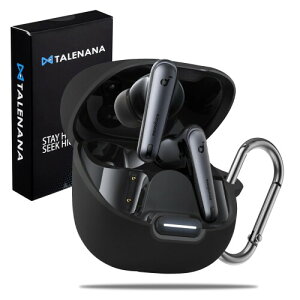 TALENANA for Anker Soundcore Liberty 4 nc�P�[�X �V���R�[�� �ی�J�o�[ �ϏՌ� �h�� �h�o �L�Y�h�~ �����[�d�\ �S�ʕی�P�[�X �C���z�� �J���r�i�t�� Anker Soundcore Liberty 4 nc �Ή�(�u���b�N)