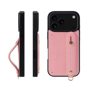 HANATORA for iPhone 17Pro �P�[�X �{�v �ϏՌ� �w�ʃx���g �J�[�h�|�P�b�g �X�}�z�P�[�X �X�}�z �X�^���h�@�\ �l�b�N �X�g���b�v �t�� �G���{�X���U�[ �M�t�g �}�O�l�b�g�Ȃ� �s���N NCGH-17Pro-Pin