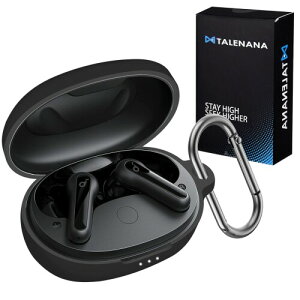 TALENANA for Anker Soundcore Life P2 Mini�P�[�X �V���R�[�� �ی�J�o�[ �ϏՌ� �h�� �h�o �L�Y�h�~ �����[�d�\ �S�ʕی�P�[�X �C���z�� �J���r�i�t�� Anker Soundcore Life P2 Mini �Ή�(�u���b�N)