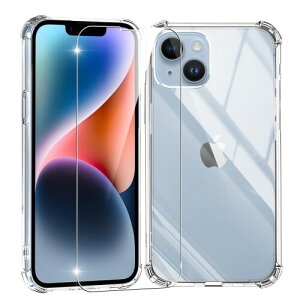 JCJCLY for iPhone 14 �p �P�[�X �N���A �K���X�ی�t�� ���ϖh�~ �A�C�t�H��14 �p �ϏՌ� �A�C�t�H�� 14 ��pcase �w��h�~ �����h�~ ��phone14 �p�P�[�X �ϋv�� �X�g���b�v�z�[���t�� ���^ �y�� �\