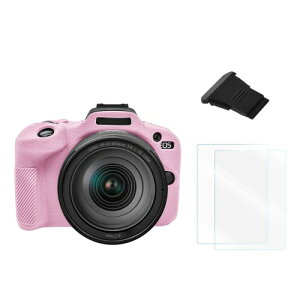 VOVMOEYA �݊��i �J�����P�[�X�Z�b�g CANON EOS R100�A�V���R���P�[�X+�K���X�ی�t�B����+�z�b�g�V���[�J�o�[ �V���R���J�o�[ �f�W�^���J���� �ی�J�o�[ EOS R100�R���p�N�g�J���� �V���R���P