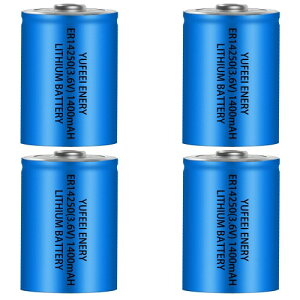 YUFEEIER14250 3.6V 1/2AA �����`�I�j�����`�E���d�r 1400mAh XL-050F LS14250 �Ή� �z�[���Z�L�����e�B�V�X�e���A���샂�j�^�[�A���[�^�[�ǂݎ��V�X�e E-202�x�r�[�A���[�� �d�r